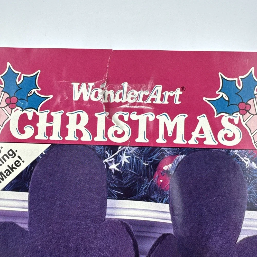 1991 WonderArt Aunt Lydia Christmas Reindeer Art Kit K154 USA New OPEN